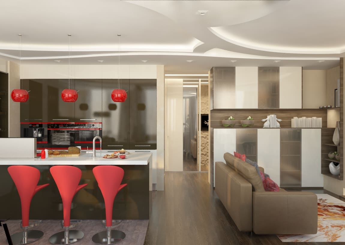 «Красная линия». Квартира 120 м2 с видом на парк