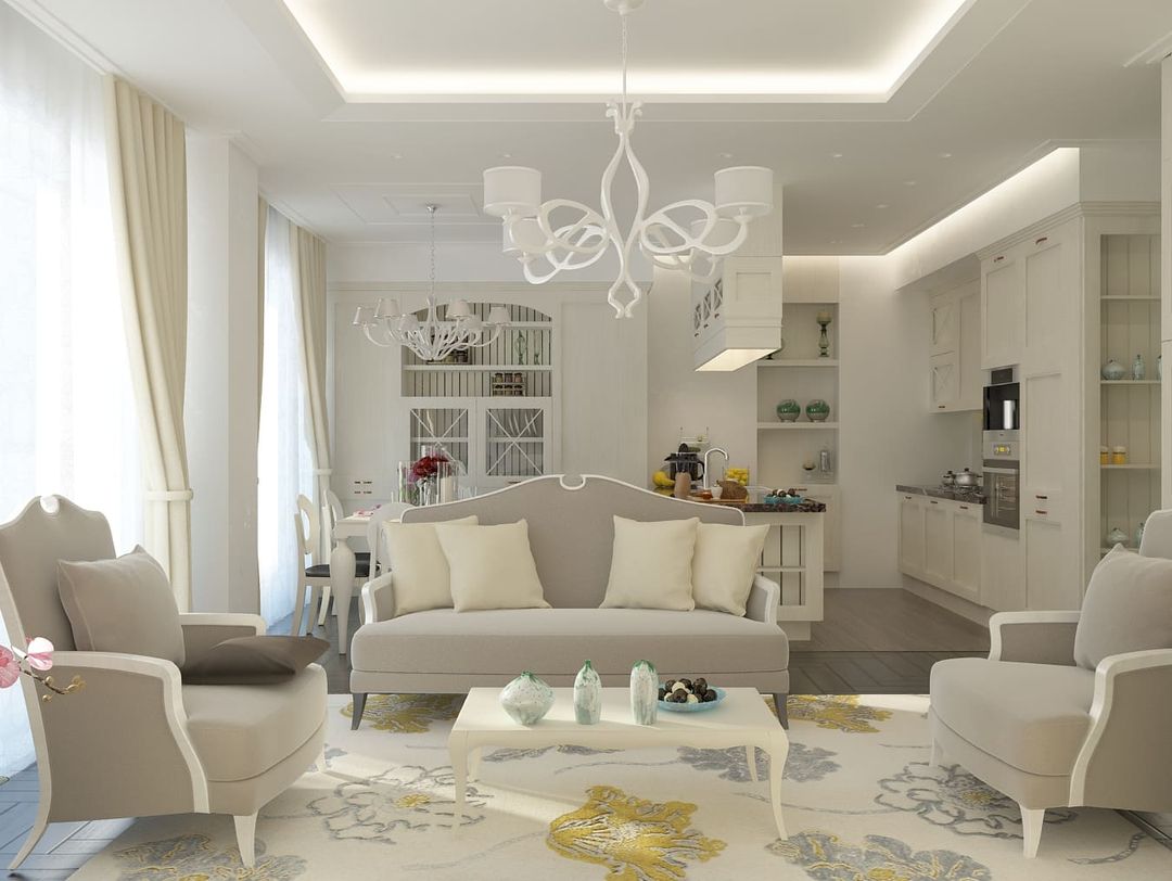 «Раннее утро». Квартира 100 м2 для девушки